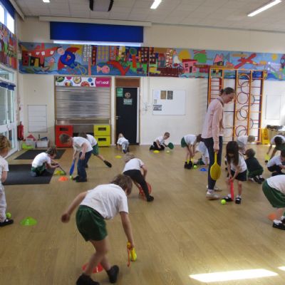 PE in the hall