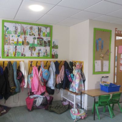 Year 1 cloakroom area
